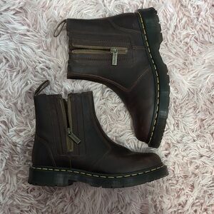 Dr. Martens Brown Ankle Boots